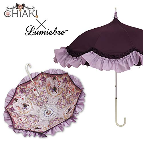 白猫たちのtea party/傘 パゴダ傘 レディース UVカット 晴雨兼用