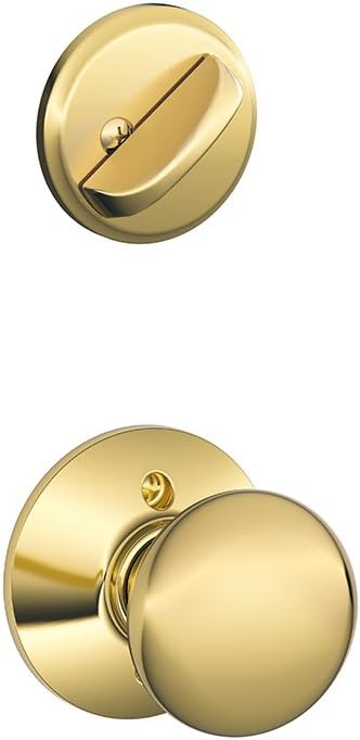 Schlage Lock Plymouth Inside Trim BRT Brass F59PLY605