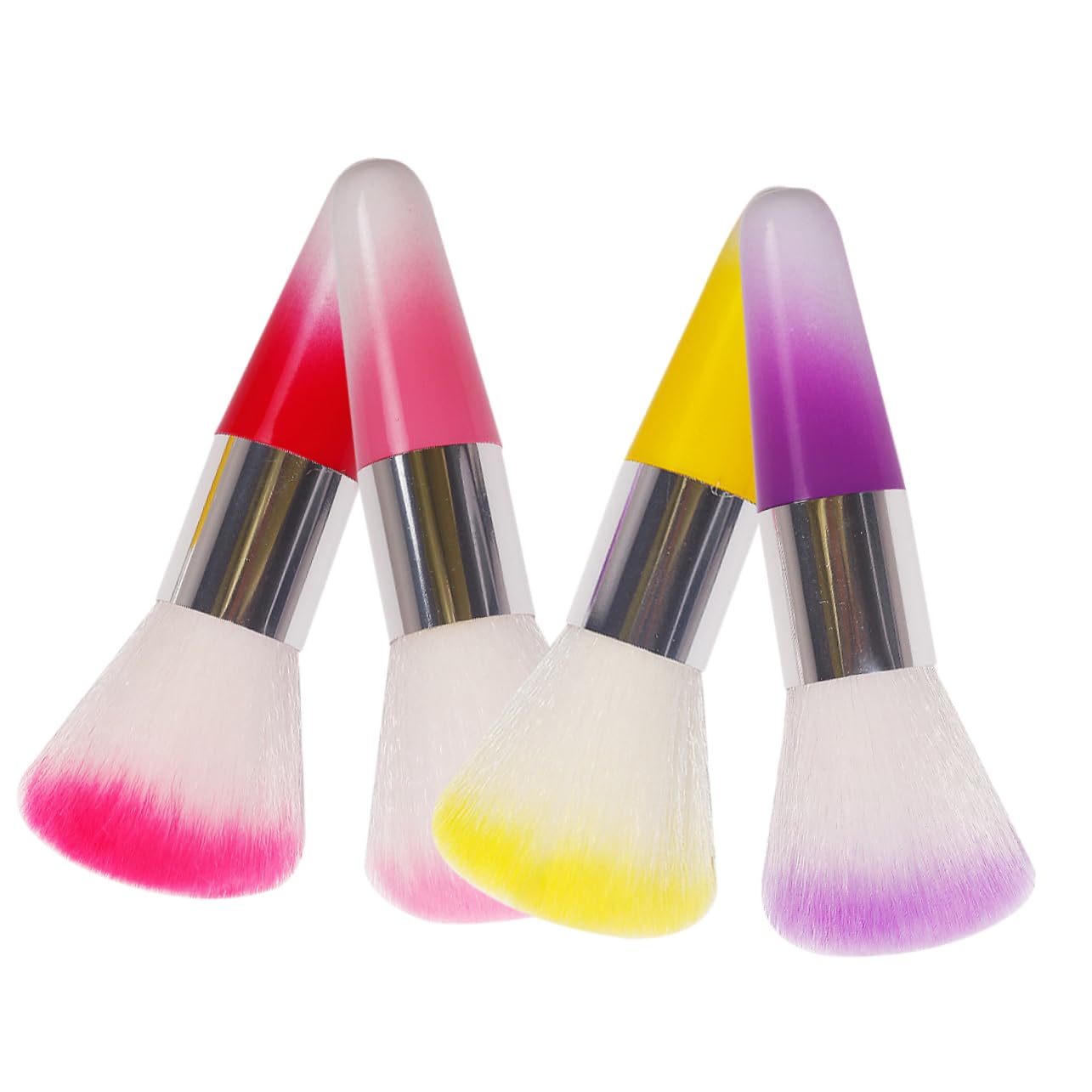 MAGICLULU 16 Pezzi Pennello Per Manicure Pennello Per Fard Per Cipria Per Trucco Multifunzione Per Trucco Portatile Per Pulizia Multifunzionale