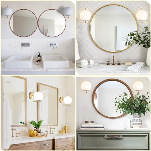 Yuniexuber WS-20-G-2 Gold Mid Century Wall Sconces Set Of Two,Modern Sconces Wall Lighting Decor thumb #2