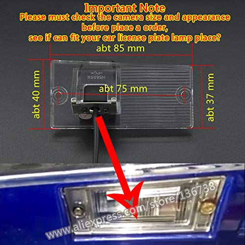 HD 720p nachtzicht achteruitrijcamera waterdicht kleurencamera 170° achteruitrijcamera kentekenplaat licht parkeerhulp… - Image 4