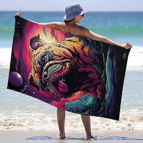 Serviette de plage légère à séchage rapide pour le sport et le bain