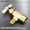 Aupoko R1234YF Can Tap, 1/2’’ Acme to 1/4’’ SAE Dispenser Valve AC Refrigerant Bottle Opener, Fits for R12 R22 Refrigerant Charging Hose #4