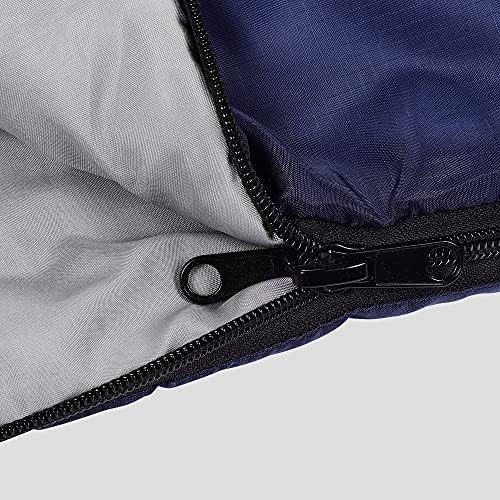 Forinbuy Double Sleeping Bags for Adults 3 Season Sleeping Bag Waterproof Compact Two Single Lightweight Envelope Sleeping Bags with Two Camping Pillows for Adults Queen Size 230x150cm 190T Liner