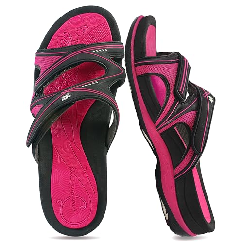 Image of Gold Pigeon Shoes SIGNATURE Comfort Walking Slides Sandals for Women | Arch Support, Waterproof, Non-Slip