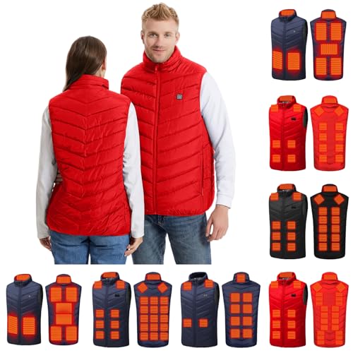 Image of Heated Vest Women and Men USB Rechargeable Heated Vests Stand Collar Packable down Puffer Heating Vest Outerwear