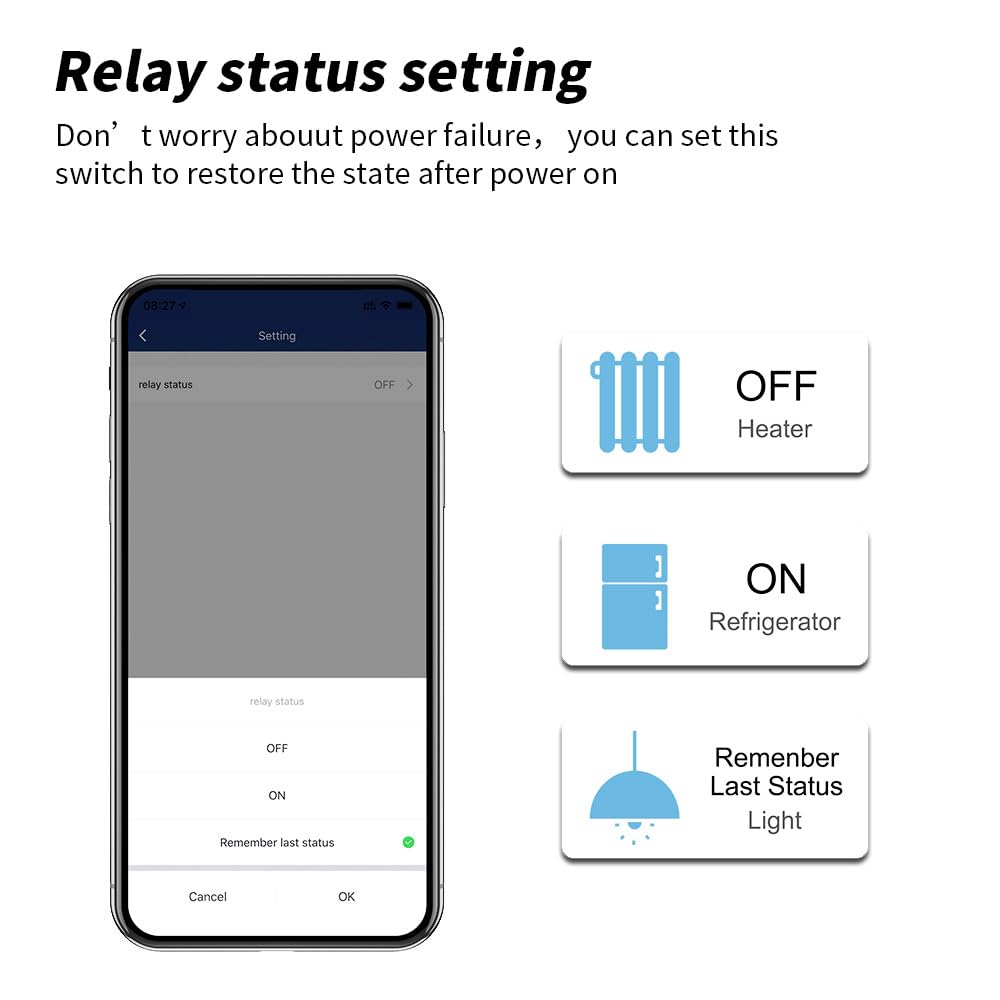 WiFi Smart Plug Outlet Compatible with Alexa Automate APP Voice Control Timer Voltage Measurement Function No Hub Required — view 6