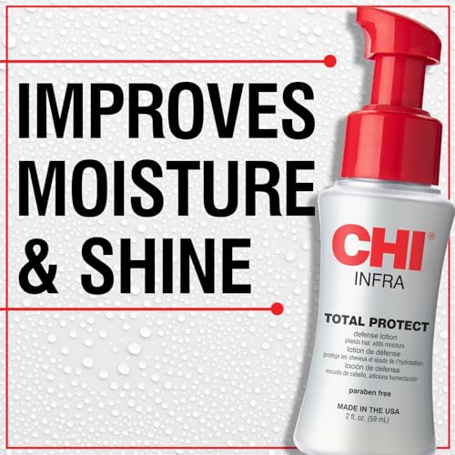 CHI Total Protect Defense Lotion, Lightweight Lotion For Locking In Moisture & Protecting Hair From Heat, Sulfate, Paraben, & Cruelty-Free, 2 Oz - image 2