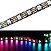 YUNBO Ruban LED WS2812B RGB Adressable Individuellemen, 5V 300 Pixels 5M Flexible Noir PCB IP20 Non Étanche 5050 Bande LED