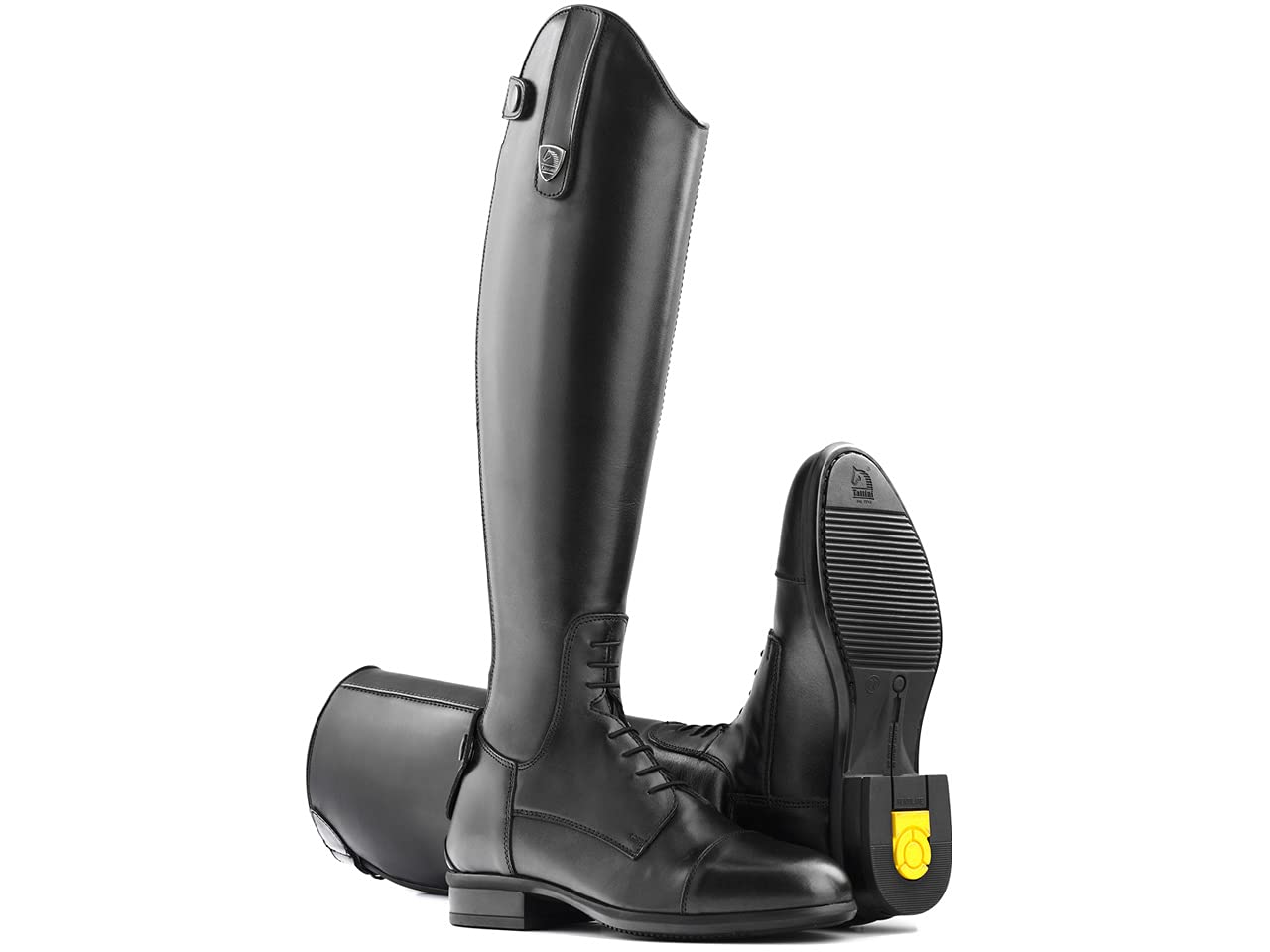 Tattini Boxer Bottes d'équitation longues à lacets étroits
