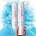 PrimePure Revelacion Genero Bebe Canon de Confeti - Canon Polvo Biodegradable - Azul, Pack 2 - Gender Reveal Humo Bebé Niño, Humo Revelacion de Genero Confeti Cañon