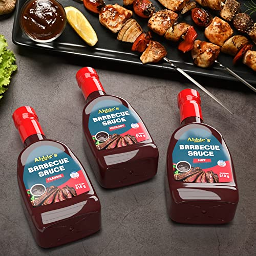 Image of Abbie's Barbecue Sauce Hickory 510 g Perfect on the barbeque grill l Enjoy with Grilled Vegetables| Add to pizza sauce for smoky zing| Mix with Mozzarella cheese onto your Pizza Base