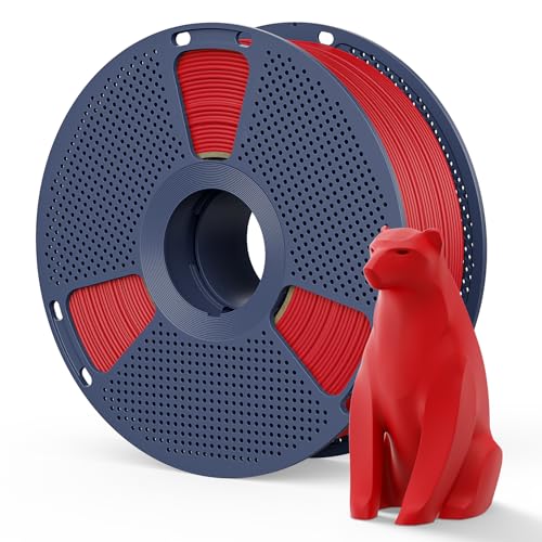 SUNLU Matte PLA Filament 1.75mm Dark Red, 1kg(2.2lbs) 3D Printer Filament, Matte Surface Texture, Red C-mattepla-1kg-red