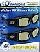 Samsung 2 Pack Compatible eDimensional Rechargeable 3D Glasses for 2011-15 Bluetooth 3D TV's
