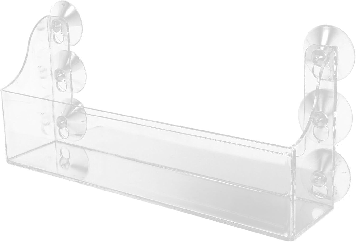 Homoyoyo Suction Cup Refrigerator Rack Organizer,Acrylic Refrigerator Storage Shelf with Suction Cups Refrigerator Can Rack for Refrigerator Can Hold Spices, Jars, and More
