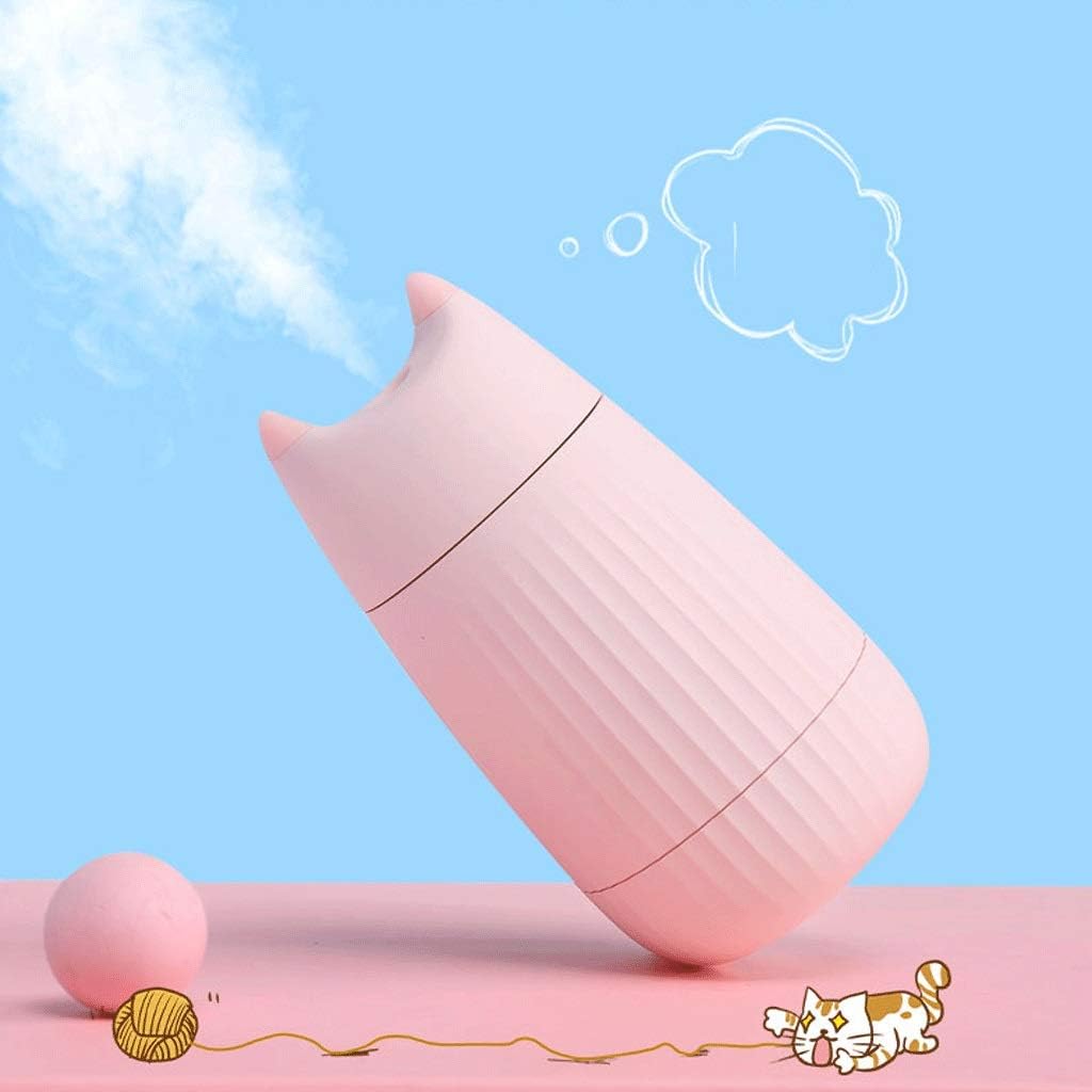 Humidifiers Cat Humidifier Small USB Mini Cute Portable Facial Spray Moisturizer Home Silent Bedroom Large Fog Volume Car Air Conditioner Air(Pink)