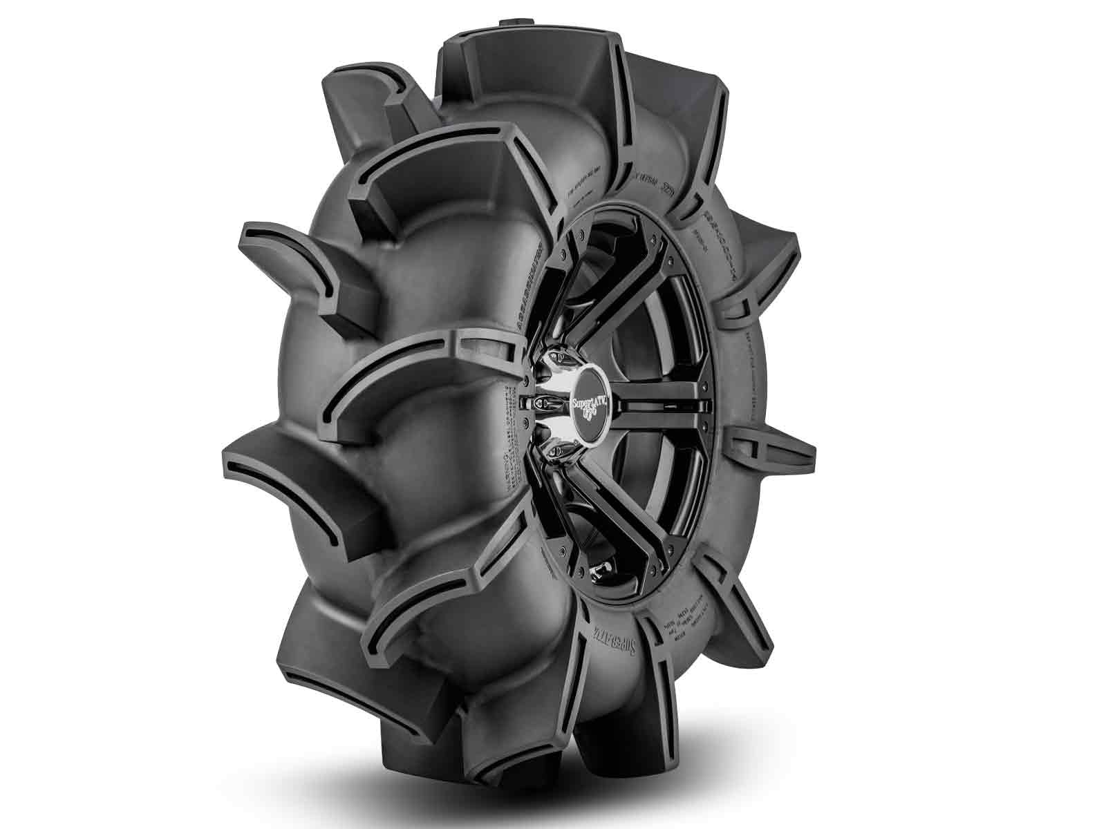 SuperATV Assassinator ATV/UTV Mud Tire for RZR, X3, General, Maverick, Ranger & More | 29.5x8-14 | 3" Tread Depth | 6 Ply Ratings | Self-Cleaning Tread Design | Load Capacity: 657 lbs. @ 7 psi