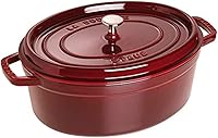 Vista 16 de Staub La Cocotte Oval 40500-236 Pico Cocotte Oval Gris 9.1 pulgadas (23 cm) Olla de hierro fundido esmaltada para Manos Izquierdas, Compatible