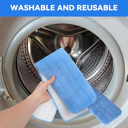 Image of 36 inch Microfiber Pad for Rubbermaid Commercial 36 Inch Mop Head - 8 Pack Replacement Wet & Dry Commercial Reusable Cleaning Mop Refills Fit for Any Microfiber Flat Mop System 36 inch