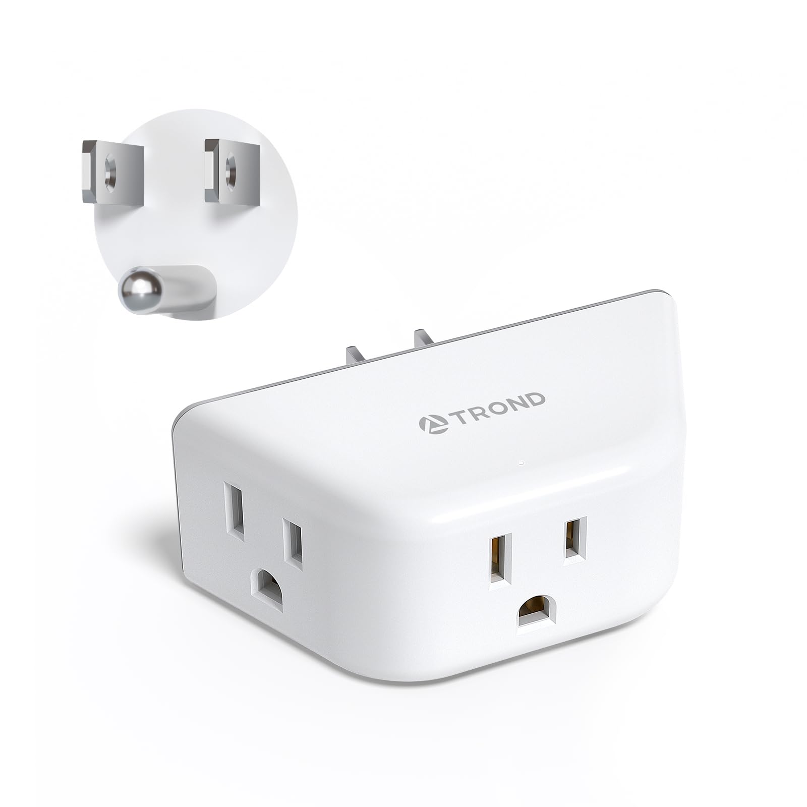 Amazon.com: TROND Outlet Extender, 3-Prong Grounded Wall Outlet ...