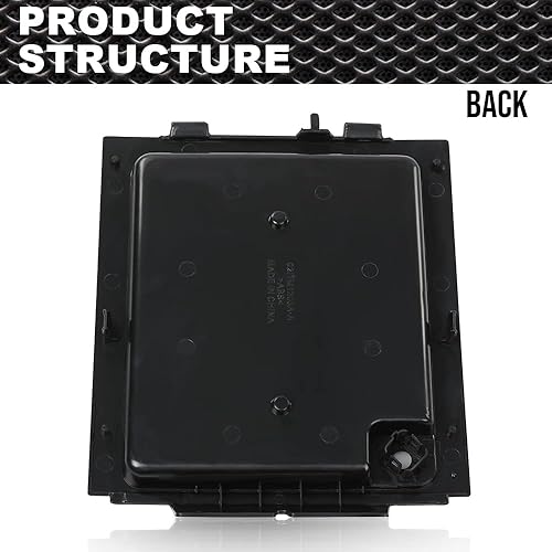 Miniatura 2 de CRODESSIGN - Bandeja de panel de bisel central superior compatible con Ford F150 2004 2005 2006 2007 2008 negro con bisel de panel de tablero de