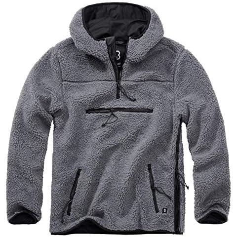 Brandit Teddyfleece Worker Pullover, Anthrazit, M Cover