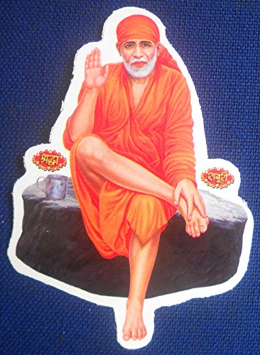 Crafts of India Shirdi Sai Baba Hindu God Sticker (Size 8