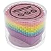 Freshware Silicone Baking Cups [12-Pack] Reusable Cupcake Liners Non-Stick Muffin Cups Cake Molds Cupcake Holder in 6 Rainbow Colors, Rectangle