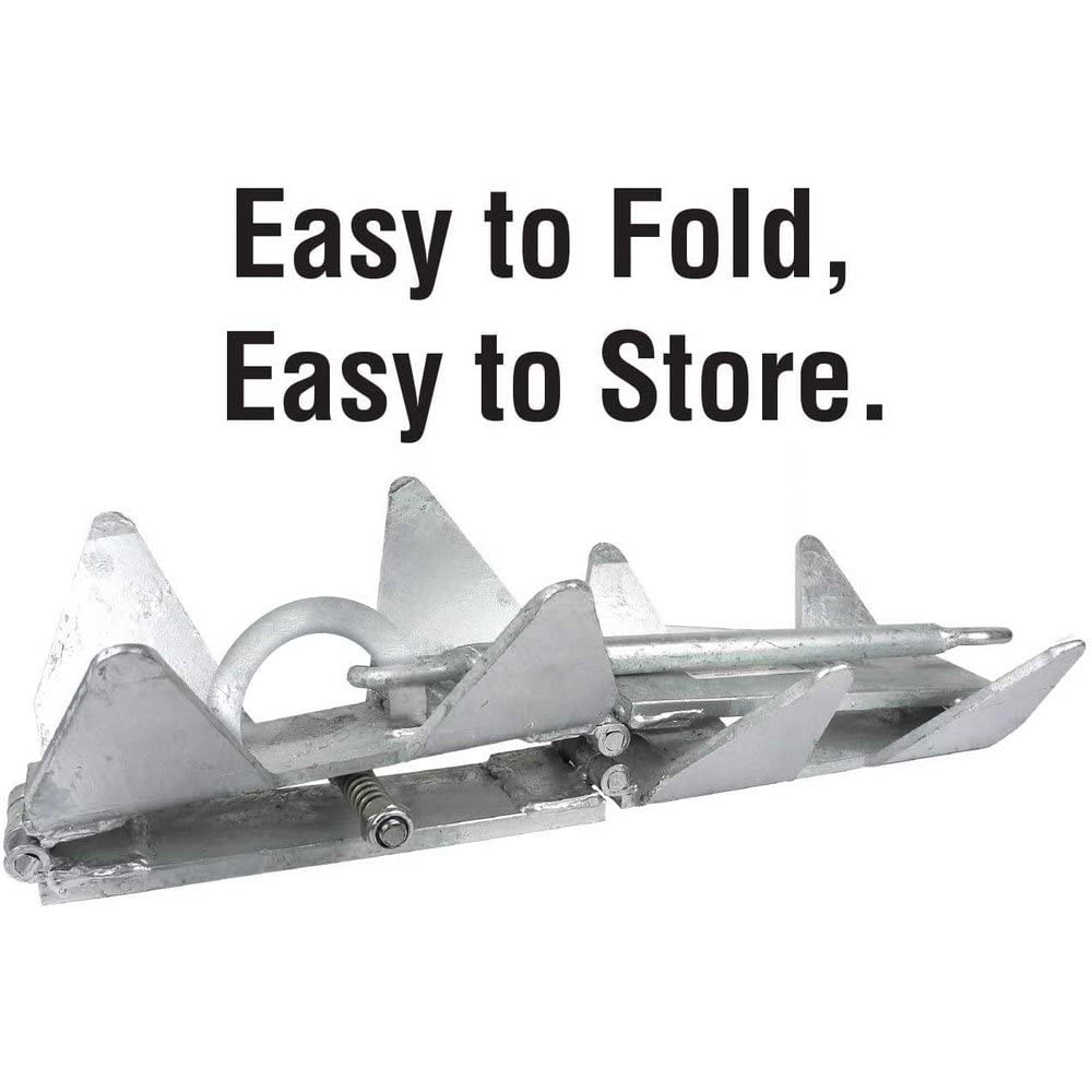Seachoice Hot-Dipped Galvanized Steel Fold-and-Hold Anchor - Multiple