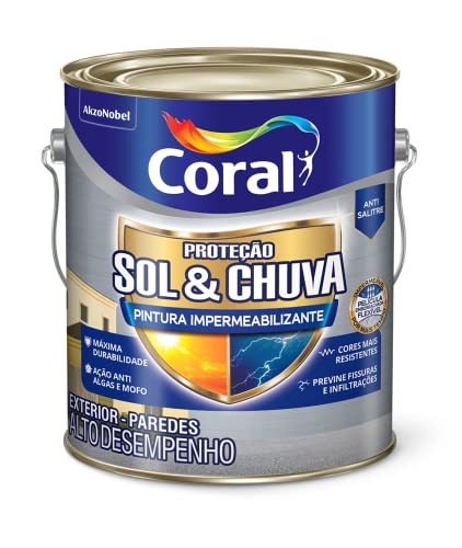 PROTEÇÃO SOL & CHUVA PINTURA IMPERMEABILIZANTE BRANCO 3,6L - CORAL