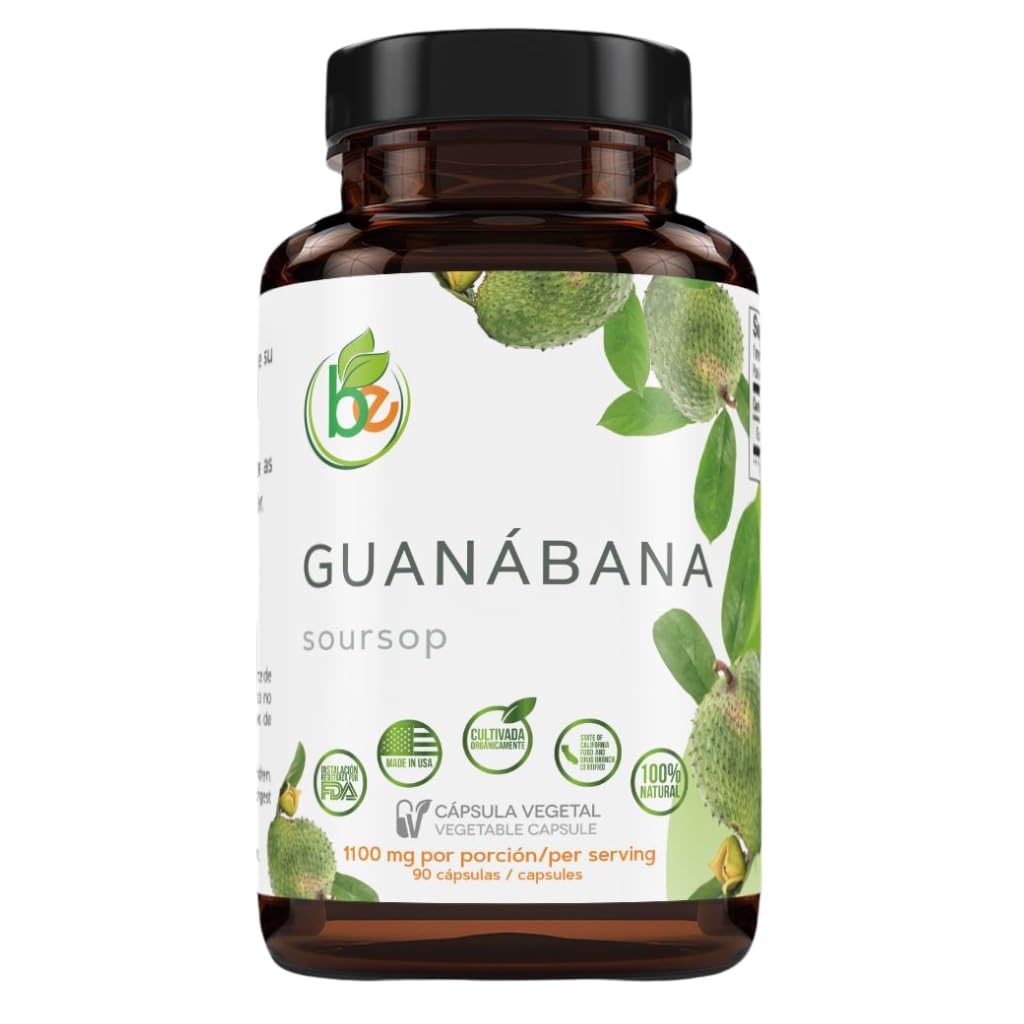 Amazon.com: Guanabana (Soursop) 90 Capsules 1100 mg per Serving