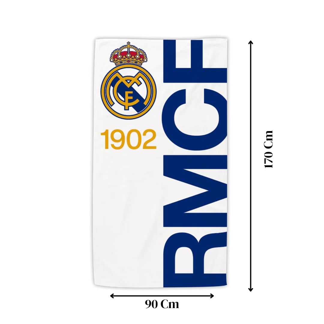 ARDITEX, Toalla Real Madrid, Toalla de Playa Real Madrid de Microfibra, Grande, para Piscina, Tumbona, Baño, Ducha, con Diseño Europeo, 100% Poliéster, 170 x 90 Centímetros, 240 gsm — view 4