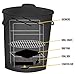 EPSOLS The Original Po' Man Charcoal Grill