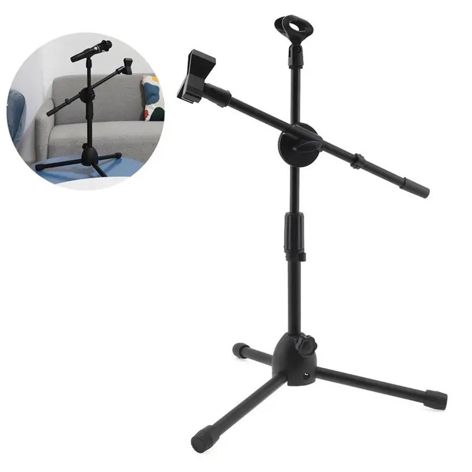 Soporte de micrófono con Clip, soporte portátil for grabación, trípode, for para Actuación Canto