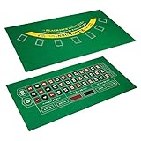 Duradero: el tapete de diseño de casino está hecho de fieltro de tela duradero y de alta calidad, que no suelta pelusa y no se desvanece, y está hecho de material impermeable. Puede manejar cualquier desbordamiento accidental de bebidas en cualquier momento y se puede reutilizar.