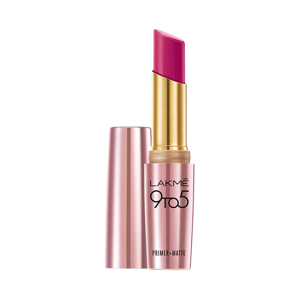 Lakme 9 to 5 Primer + Matte Lip Color, MP18 Plum Pick, 3.6 g-image-22