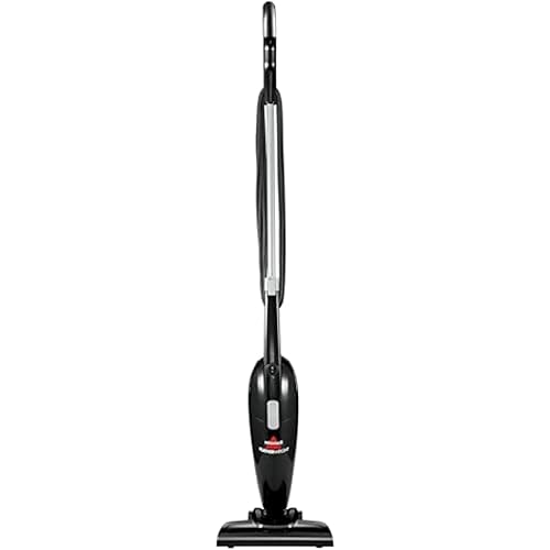 Bissell 2033M Featherweight Stick Lightweight Bagless Vacuum and Electric Broom with Crevice Tool for Hard Floors and Carpets, Black
