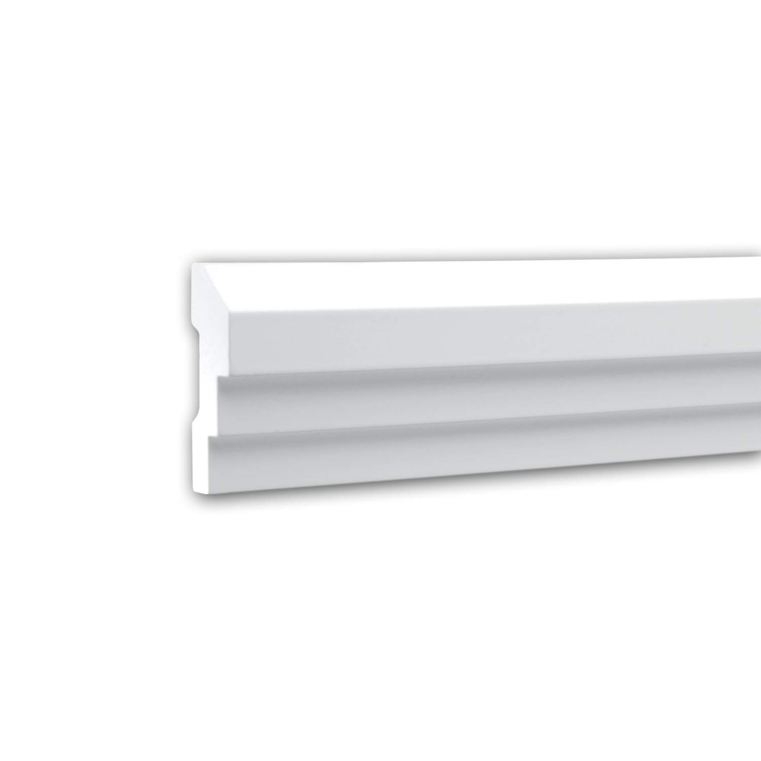 Moldura flexible de poliuretano pretratado Profhome de fácil instalación y pintado