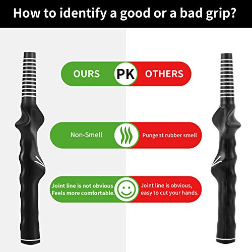 Wujianggolf Swing Training Grip Standard Teaching Aid Right-Handed Left-Handed Practice Golf Training Aids Golf Swing Training Grip Trainer For Man Woman Kids (Black, Child: Right Hand) #TOP3