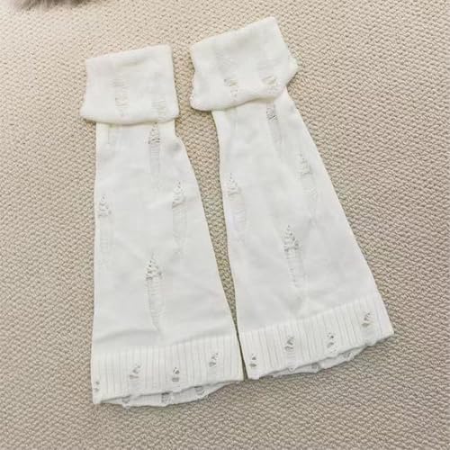 Image of SherryDC Womens Y2k Knit Leg Warmers Harajuku Japanese Long Boot Socks Kawaii Lolita Winter Leg Cover