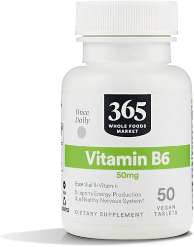 365 by Whole Foods Market Vitamina B6 de 50 mg 50 tabletas 365 by Whole Foods Market Vitamina B6 de 50 mg 50 tabletas