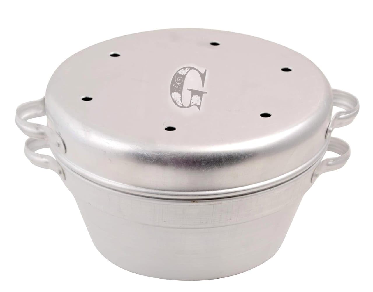 Geer Enterprise Aluminium Cake Pot Handva Maker, 1.5 Liters, Silver