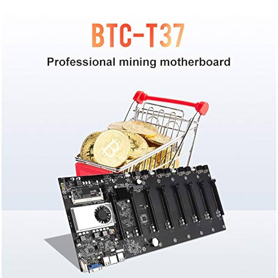 BTC-T37 Mining Machine Motherboard CPU Set 8 Graphics Card