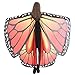 Produktbild WOZOW Damen Schmetterling Schmetterlingsflügel Kostüm Faschingkostüme Schal Tuch Poncho Umhang für Party Cosplay Karneval Fasching (Dunkelblau 2)