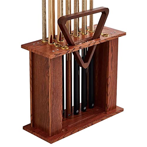 Support de bâton de billard au sol en bois noble au design intemporel
