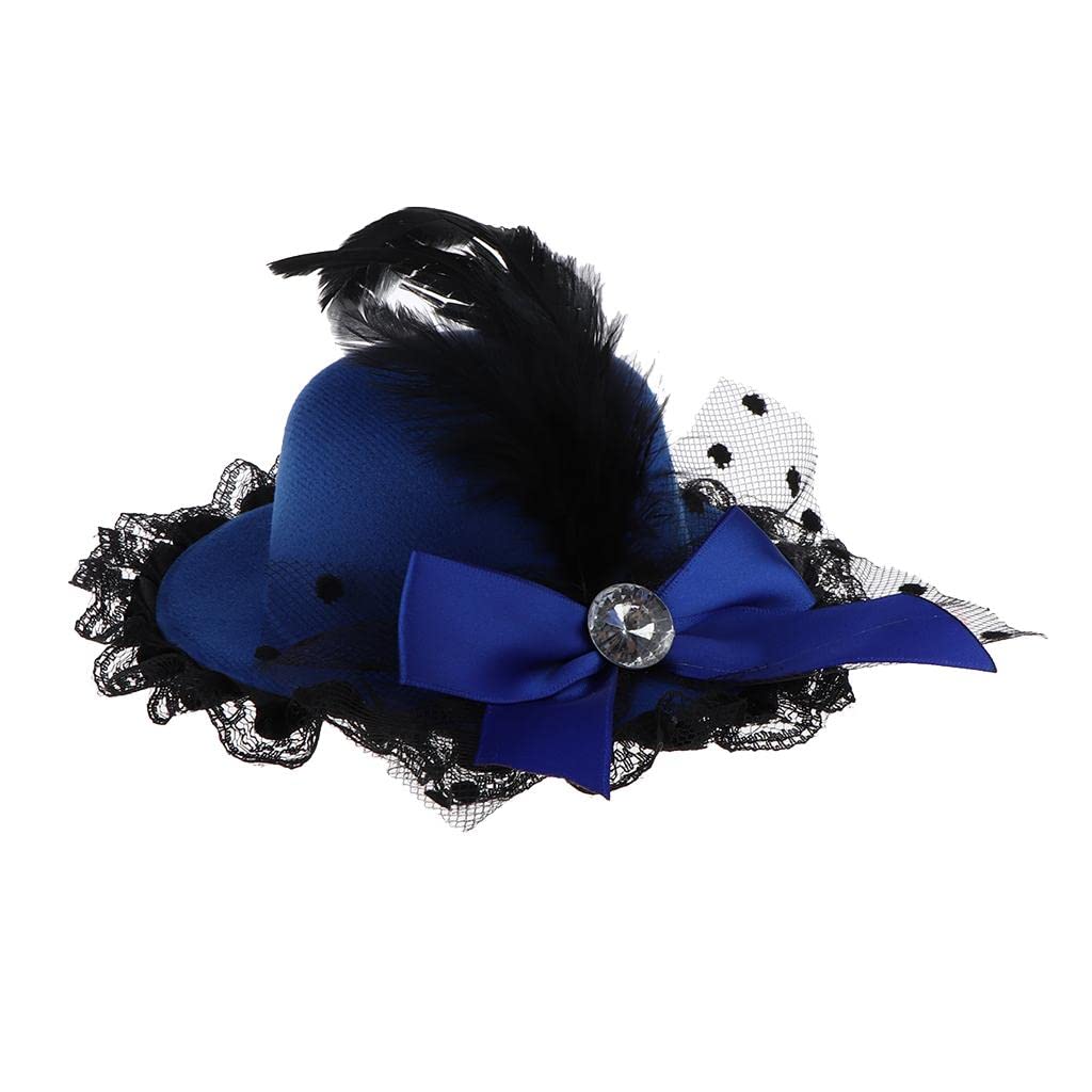 NIVAA Vintage Doll Bowler Cap Wide-Brim Hat for 1/3 BJD Girl Dolls Dress up Blue-image-36