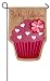 Evergreen Valentine Cupcake Burlap Garden Flag, 12.5 x 18 inches
