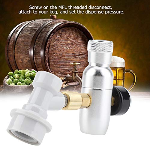 Régulateur de pression réglable pour fût de bière : kit de chargeur de CO2 portable anti-mousse