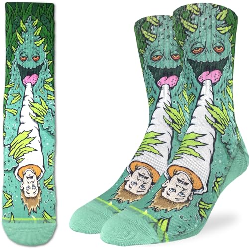 Good Luck Sock Men's Weed Smoking a Human Socks, Adult, Shoe Size 8-13
