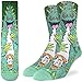 Good Luck Sock Men's Weed Smoking a Human Socks - Green, Adult Shoe Size 8-13